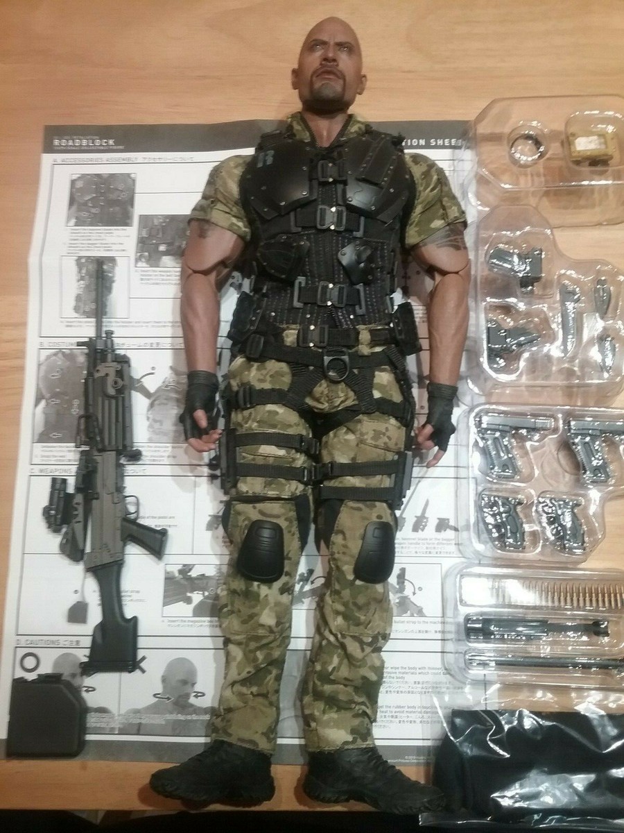 Hot Toys Dwayne Johnson MMS199 GI Joe Retaliation 1/6 scale figure Roadblock