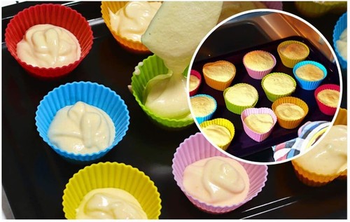 28 PCS Silicone Cake Muffin Chocolate Cupcake Liner Baking Cup Cookie Mold - Picture 7 of 8