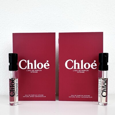 2x Chloe L eau de Parfum Intense Sample Sprays .04oz, 1.2ml Each 2024 Release
