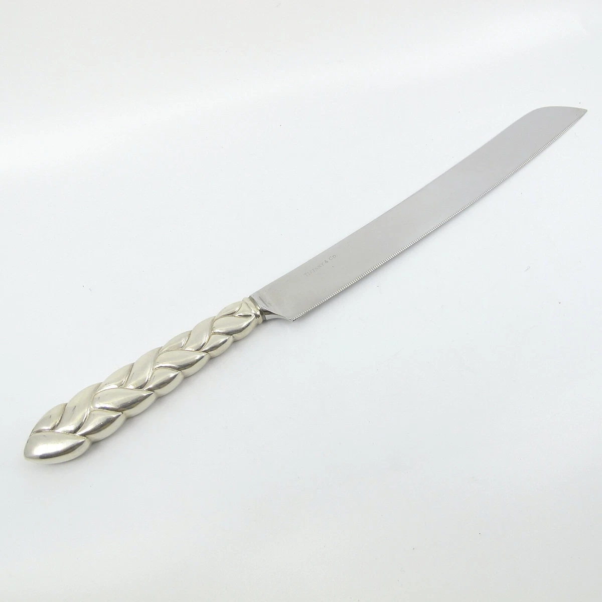 CELEBRATION by TIFFANY Co Sterling Silver Wedding Cake Knife Braid NO MONO