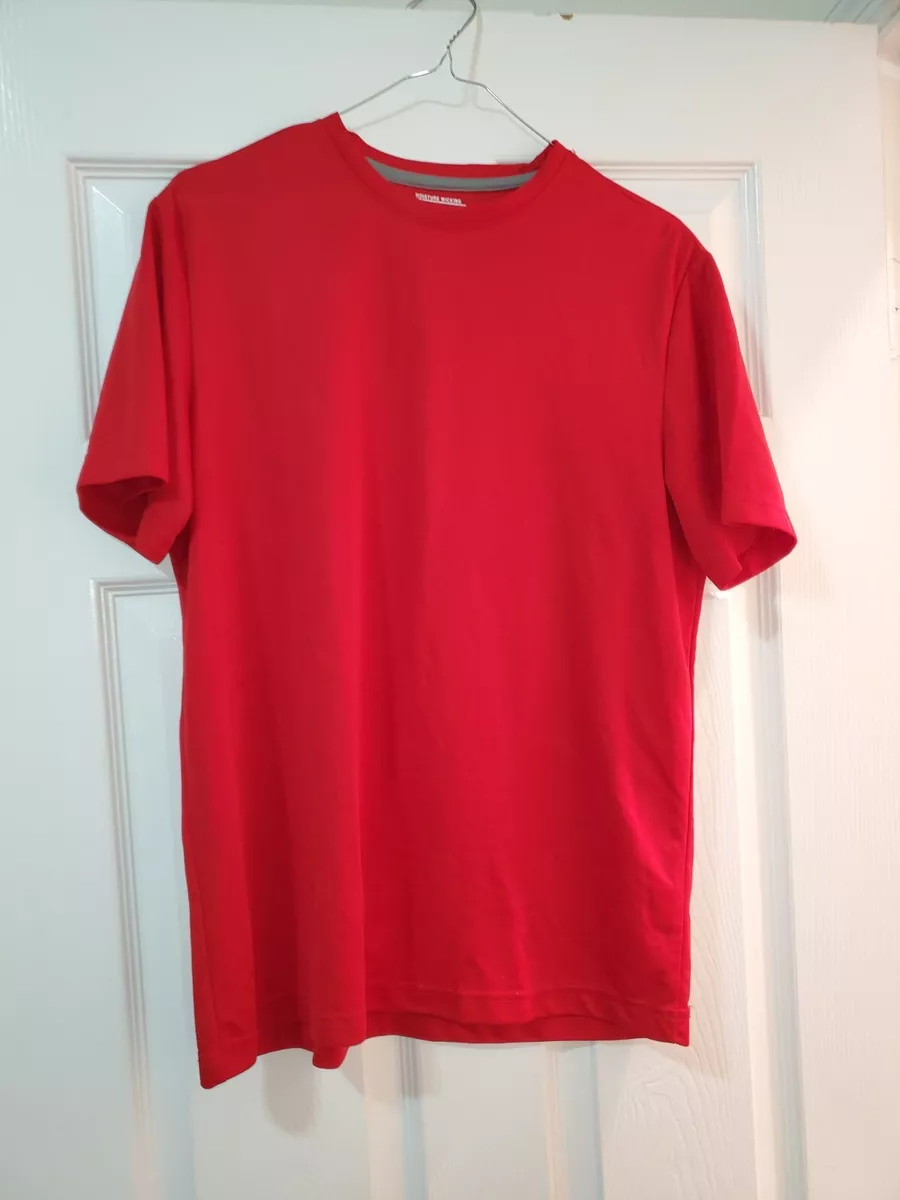 STARTER REGULAR FIT CORE TEE MOISTURE WICKING CLASSIC RED SHIRT MEDIUM
