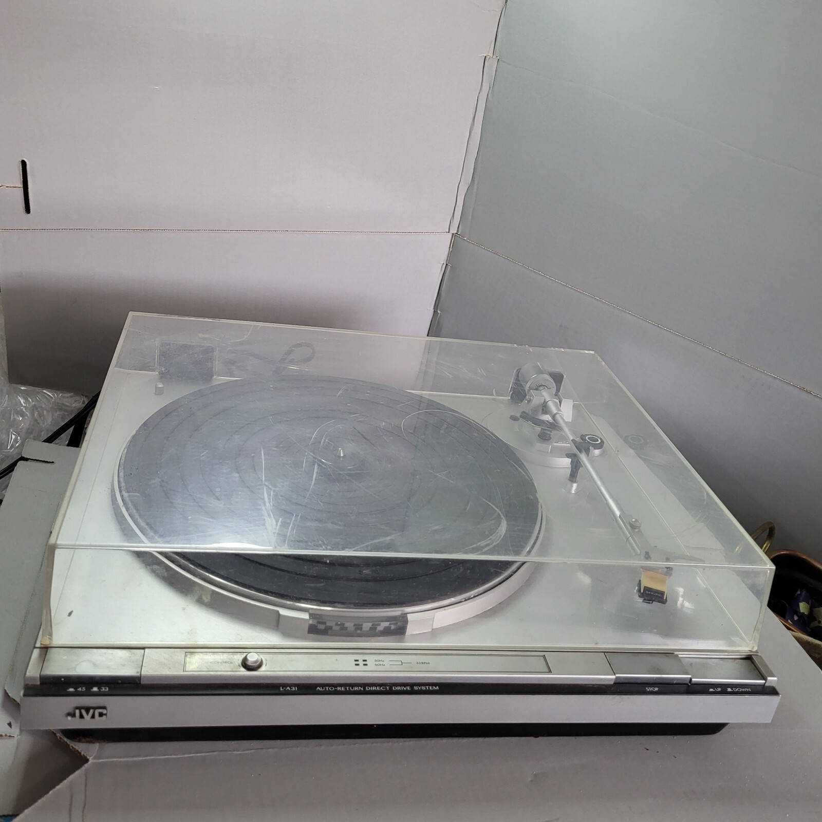 Platine Vinyle JVC L-A31 – Auto-return, Entraînement Direct – Japon – Avec Diamant Neuf