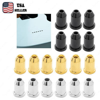 1/4'' Guitar String Mounting Ferrules Choose Thru Body 3 Color For Tele Ibanez ST