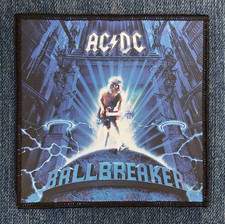 ACDC Ballbreaker Sublimated Printed Sew On Patch Australian Hard Rock Band Logo