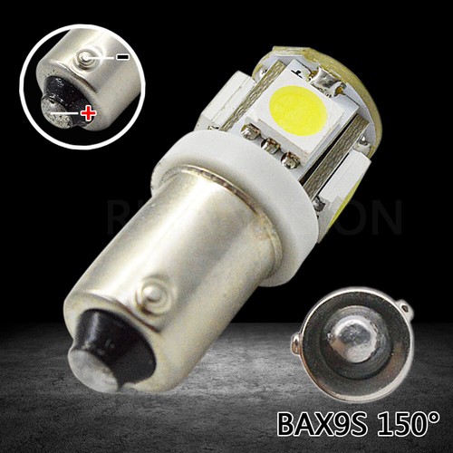 10X 24V White BAX9S 5050 5 LED H6W Indicator Side Parking Marker Light Side Bulb - Picture 2 of 6