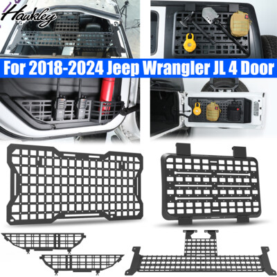 Modular Molle Panel Storage Rack Trim for 2018-2025 Jeep Wrangler JL 4 Doors