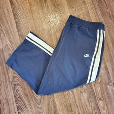 Vintage Nike Athletic Pants Girls Wind Breaker Grey Tag Large 12/14