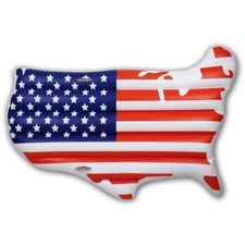 USA Continent Inflatable Float for Swimming Pool, Ponds, and Lakes