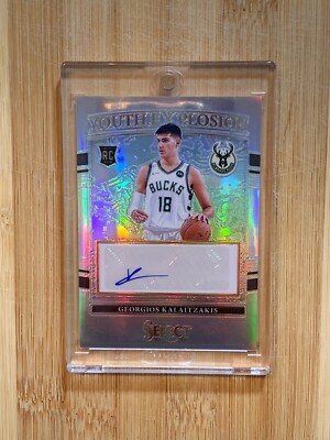 2021-22 Select GEORGIOS KALAITZAKIS Youth Explosion Silver Auto #YE-GKZ Bucks RC