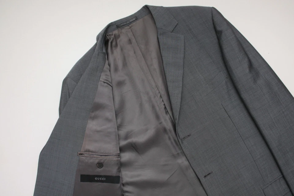 Gucci Grey Classic Mohair Wool Blend Men's Made In Italy - image 4 of 4