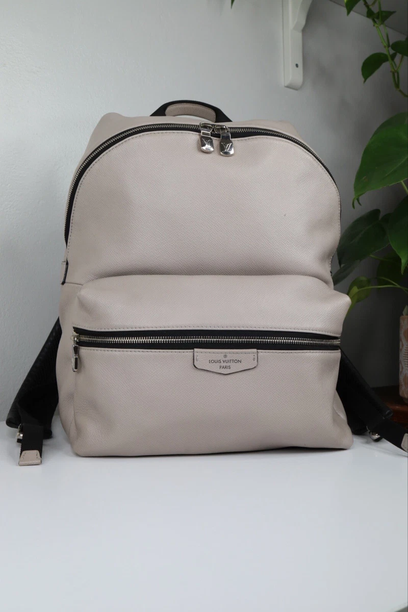 Authentic Louis Vuitton Light Grey Taiga Apollo Backpack SHW