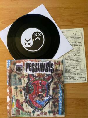 PESSIMISTS NA DA NADA 45RPM Record UNDERGROUND PUNK Mask & Uniform DAILY SUICIDE