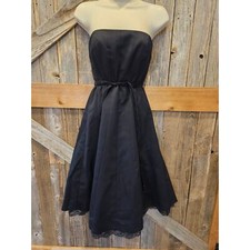 Express size 4 black poofy petticoat dress sleevless classy EUC formal lace trim