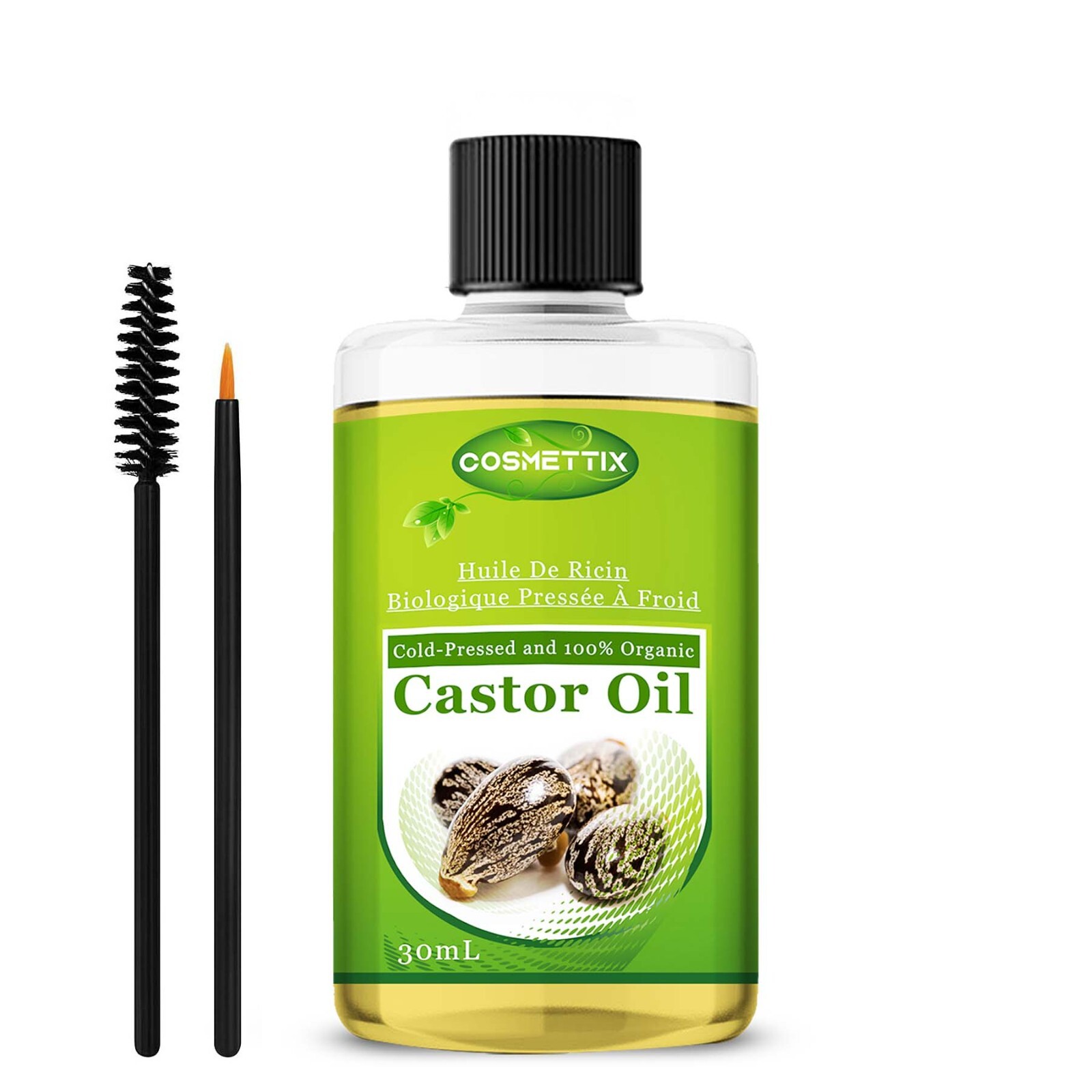 100 Pure Organic Castor Oil for Eyelashes Eyebrows Hair Growth Cold