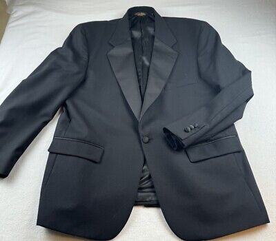 Brooks Brothers Brooksease 46M Mens Black One Button Tuxedo Brooks Brothers Brooksease 46M Mens Black One Button Tuxedo