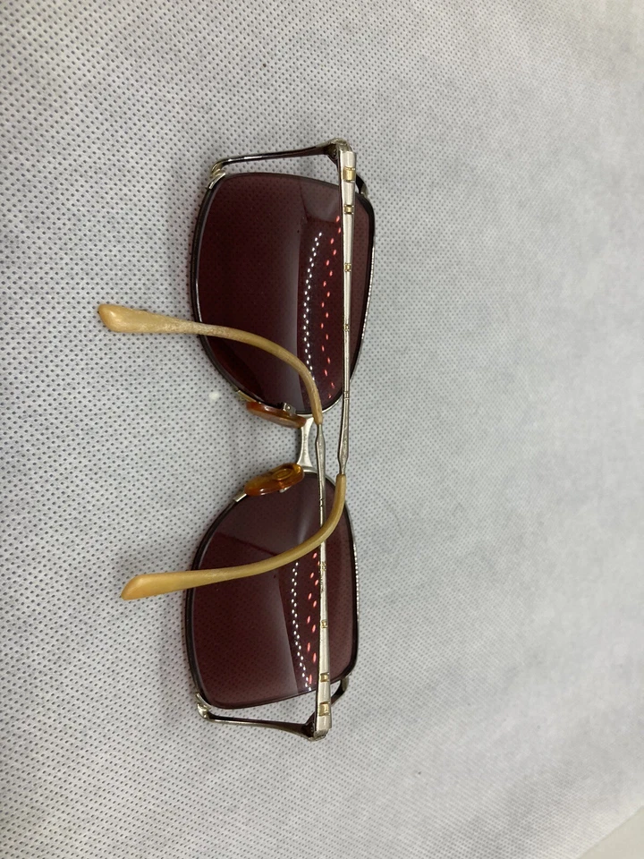 Gafas de sol Gucci GG2201 marco de metal con lentes rosa/marrón años 80 vintage certificado de autenticidad Foto 4 de 4