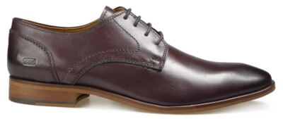 Paul O'Donnell Herren Schnürschuh formell - Boston 2 Bordo Brush Off