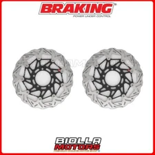 FRONT BRAKE DISC KIT BRAKING TRIUMPH SCRAMBLER XE 1200 2021 - [WAVE FLEET