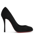 100% AUTHENTIC NEW WOMEN LOUBOUTIN DOLLY 100 BLACK SUEDE PUMPS EU 37/US 7 — photo 2