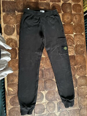 Stone Island Tracksuit Bottoms, teens/junior age 14 (170cm) Black