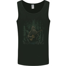 Bigfoot Playing the Guitar Mens Vest Tank Top