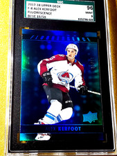 2017-18 Upper Deck Series 2 Alex Kerfoot Fluorescence Blue /50 #F-8 Mint