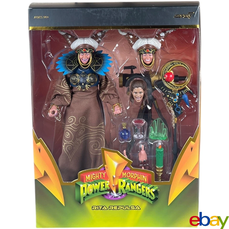Super 7 Ultimates Mighty Morphin Power Rangers Wave 3 Rita Repulsa New Open Box - Image 3 of 4