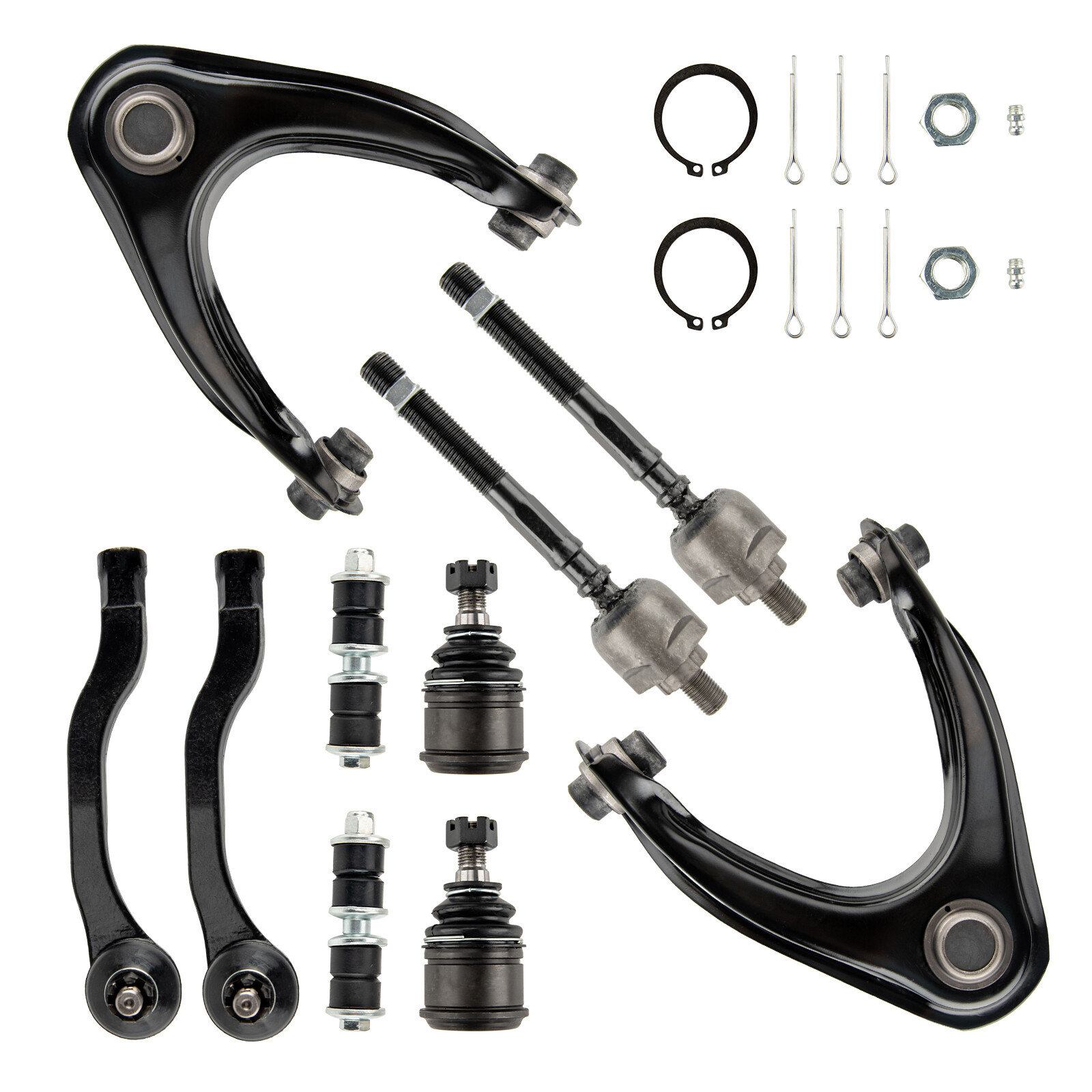 1996-2000 Honda Civic 10X Suspension Kit with Control Arms Ball Joints Tie Rods