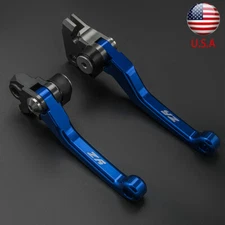 For YZ426F YZ450F 2001-2007 CNC Brake Clutch Levers YZ Logo Blue Aluminum Handle