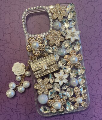 Bling Diamond Rhinestone Crystal Jewelled Back Apple iPhone 13 Case ...