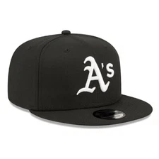 Brand New 9FIFTY Baseball Cap - MLB Oakland Athletics Basic Black Snapback Hat
