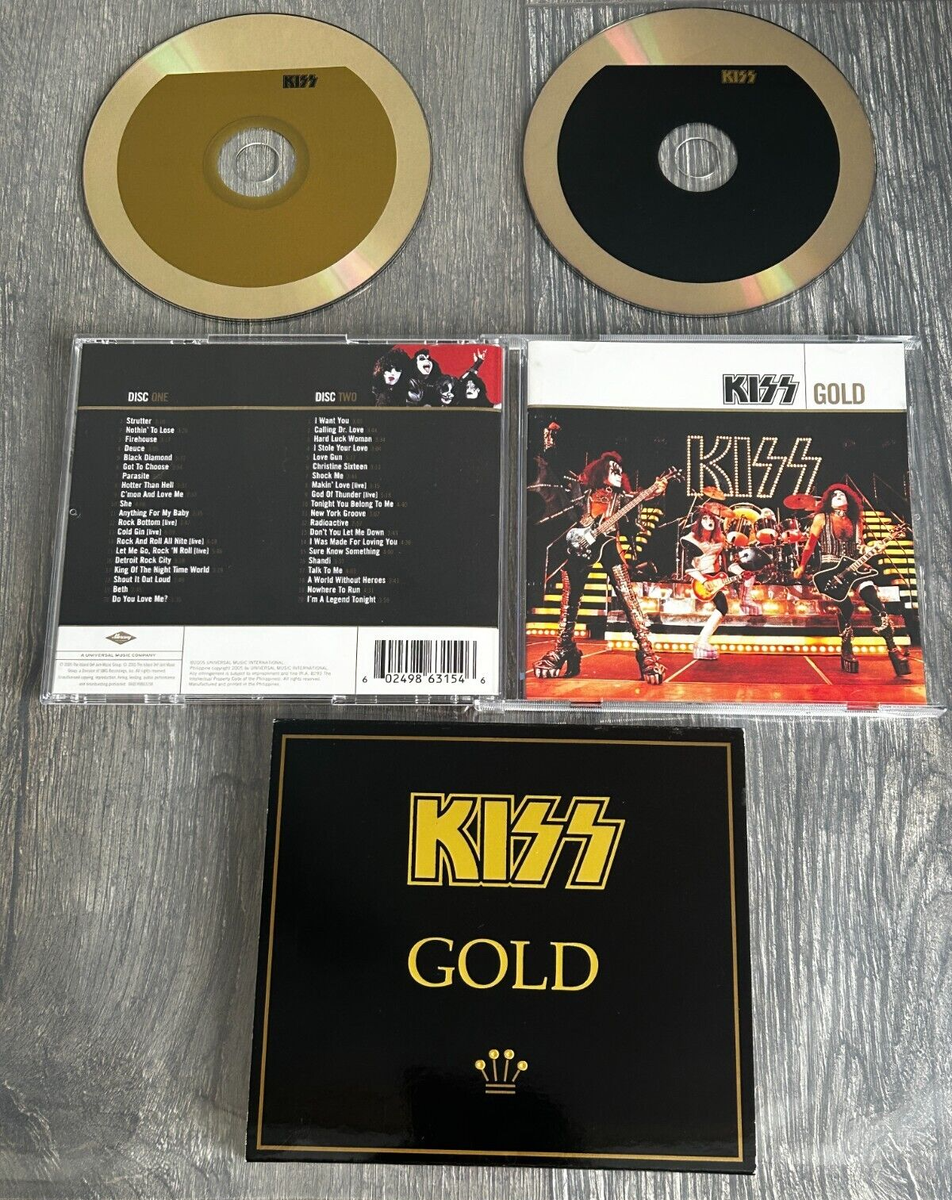KISS CD Gold 2 CD Set Slipcase Phillipines Greatest Hits Vintage