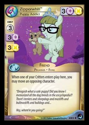 My Little Pony High Magic Zipporwhill Puppy Addict 83 R - MLP CCG