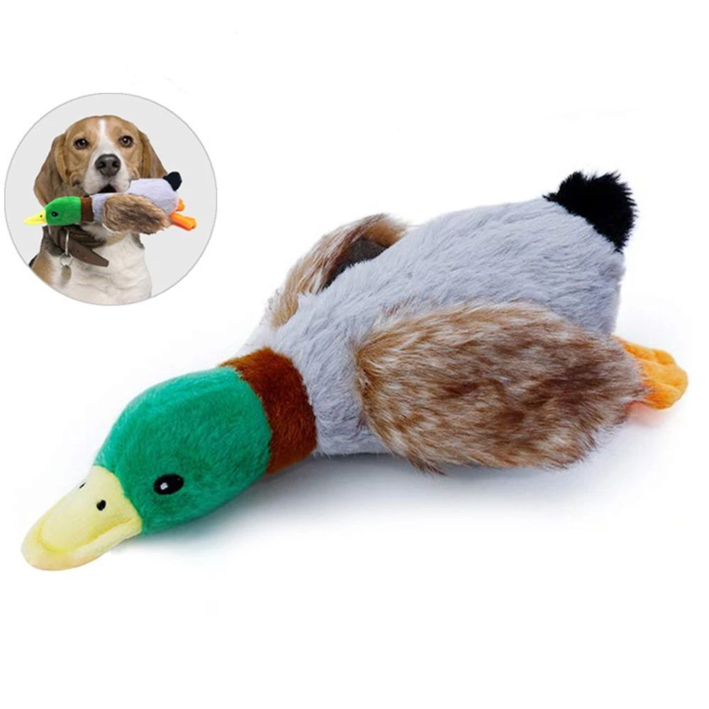 Pet Cute Cleaning Tooth Sound Toy Plush Duck Dog Chew Rope Toys