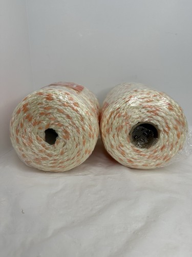 Poli-Krafte Korde Texturized Polypropylene No. 6 Approx 300ft Cream Peach 2 Lot - Picture 4 of 9
