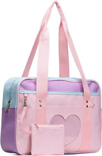 STEAMEDBUN Kawaii Ita Bag Japanese School Bag Cute Tote Bag Large Shoulder Anime