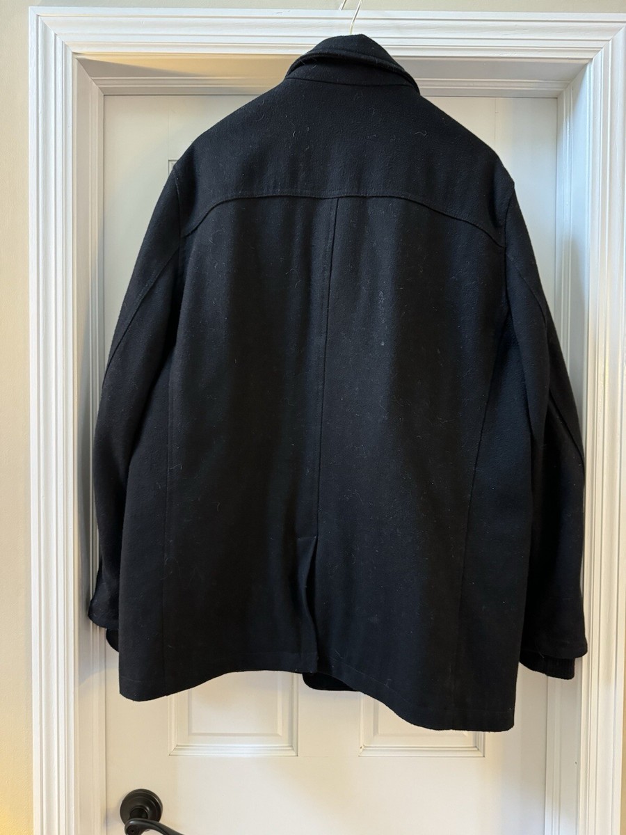 APT. 9 Men's Pea Coat Jacket TWO Breasted Size Large | eBay