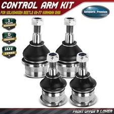 4x Front Upper Lower Ball Joint Kit For Volkswagen Beetle 69-77 Karmann Ghia 4x Front Upper Lower Ball Joint Kit For Volkswagen Beetle 69-77 Karmann Ghia