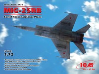 Mig-25 Rb Soviet Reconnaissance Flugzeug 1:72 Kunststoff Modell Kit Icm