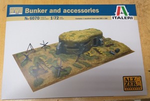 italeri bunker wwii plastic kit accessories
