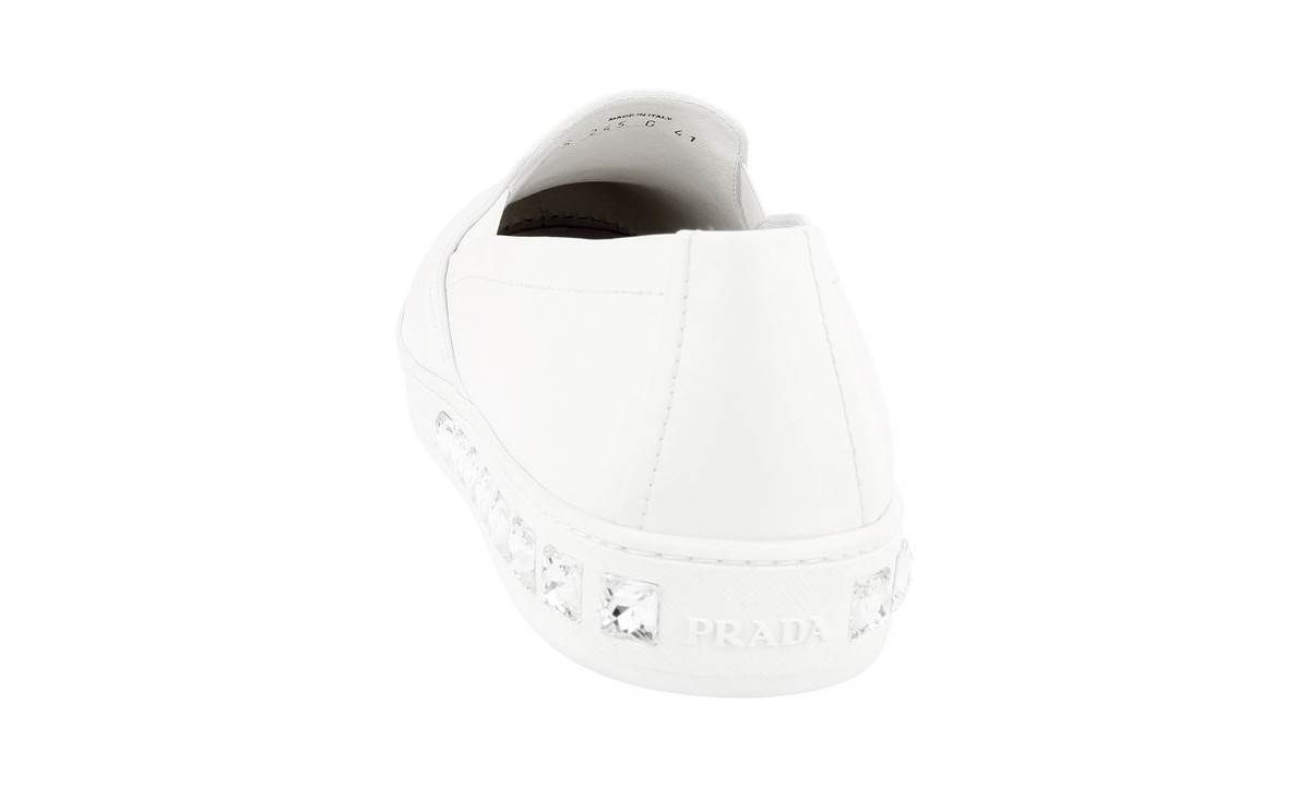 Prada UJN929SOOO1045F0UB0 関税送料込 関税負担なし♪PRADA ハイカット レザー スニーカー (PRADA