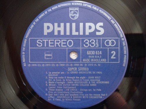 LP 33T VARIOUS "Super Stereo" PHILIPS 6830 614 FRANCE 1974 - - Picture 4 of 4
