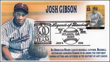 AO 3408R, 2000, Legends of Baseball, FDC, Add On Cachet, Josh Gibson, SC 3408r