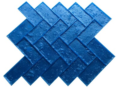 Herringbone Brick Pattern Concrete Stamps SM 4100. Stamped Brick Concrete.