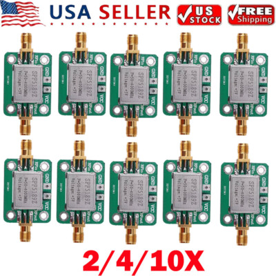 2/4/10x LNA 50-4000 MHz RF Low Noise FM Amplifier Signal Receiver SPF5189 US
