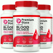 Premium Glyco Capsules, Advanced Blood Health Support Formula - 3 Pack