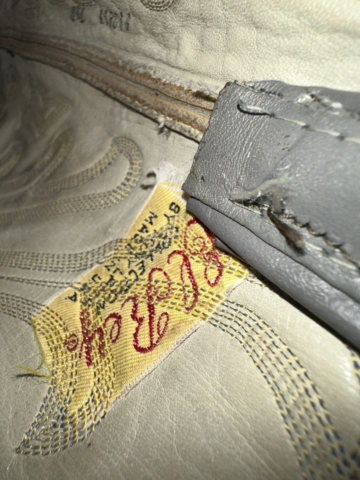 Tony Lama EL REY 7.5D Mens Vintage Cowboy Boots eBay