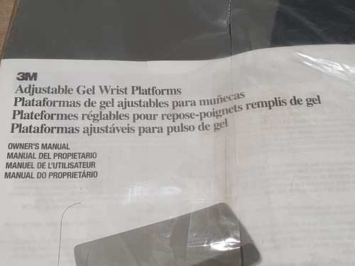 3M Gel Poggiamano Computer PC Tastiera Regolabile Wrist Plateau WR420LE Nuovo - Afbeelding 6 van 6