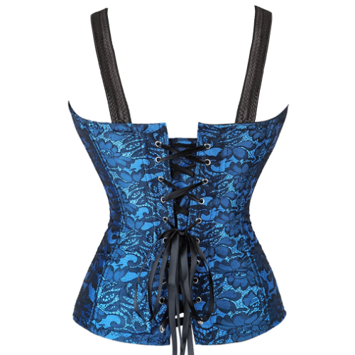 Gothique Reißverschluss Korsetts mit Trägern Sexy Corgested Bustier Tops Shapewear Korsett - Bild 19 von 29