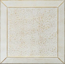 Home Decor, Ceiling Tiles, Glue Up, Foam,20"x20"R27W White Wash Gold 8pcs Bundle